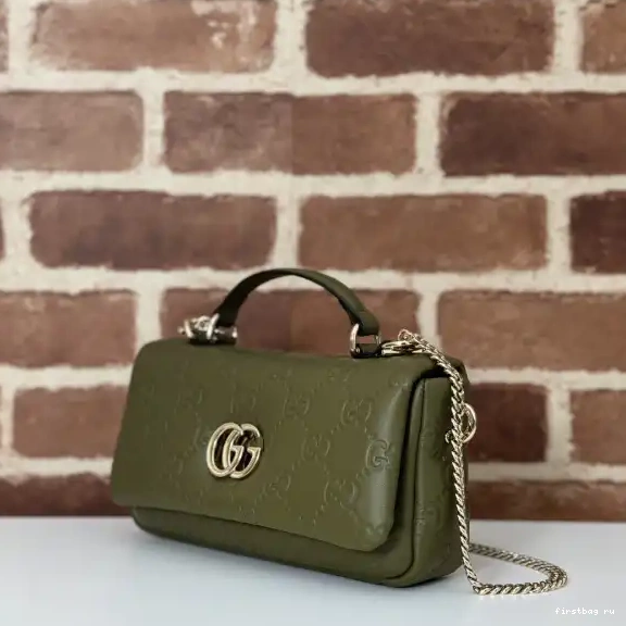 Firstbag ru bag-21*12.5*4.5CM mini handle top GUCCI GG Milano 0616